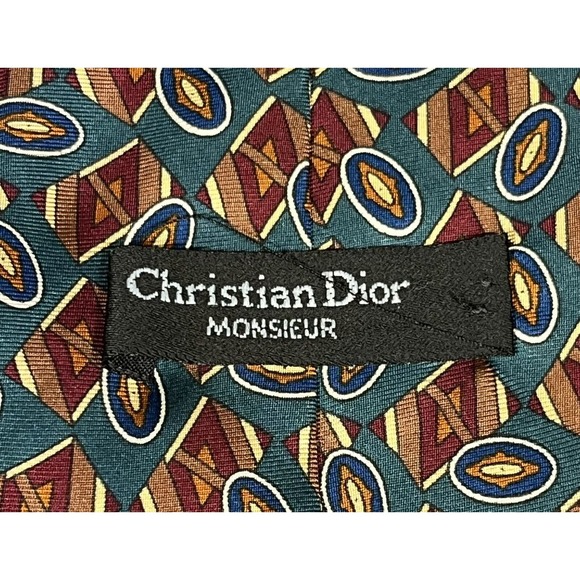 Christian Dior Monsieur 100% Silk Tie Made In Italy 4”x58” - Picture 2 of 3